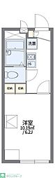 レオパレスG&C 1Kの間取図画像
