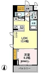 サニーコートトキワ 1LDKの間取図画像