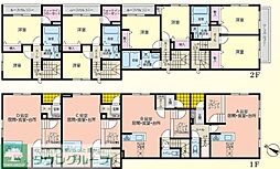 プリムヴェール 2LDKの間取図画像