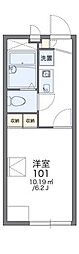 レオパレスラゲット 1Kの間取図画像