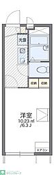 レオパレスエクレール 1Kの間取図画像