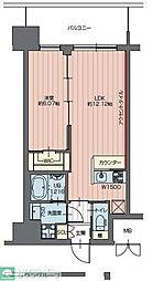 プレジオ川口 1LDKの間取図画像