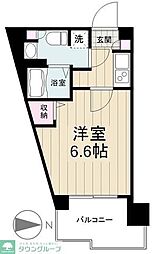 MAXIV西川口AZTRE 1Kの間取図画像