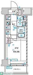 GENOVIA 南鳩ヶ谷 1Kの間取図画像