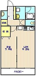 スプランドール戸田 1LDKの間取図画像