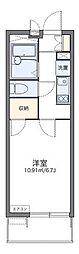 レオパレスリモーネ6 1Kの間取図画像