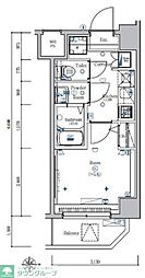 S-FORT川口並木 1Kの間取図画像