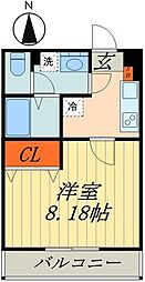 ラ・メイユール 1Kの間取図画像
