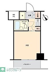 グレイス西川口 ワンルームの間取図画像