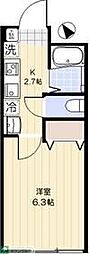 Le parc東川口 1Kの間取図画像