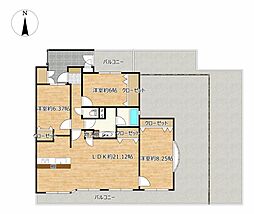 間取図画像 3LDK