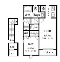 モモハウス  ｜ 東京都豊島区池袋本町1丁目13-17（賃貸アパート1LDK・2階・41.40㎡） その2