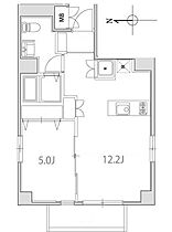 アリカ新御徒町  ｜ 東京都台東区元浅草3丁目（賃貸マンション1LDK・5階・40.01㎡） その2