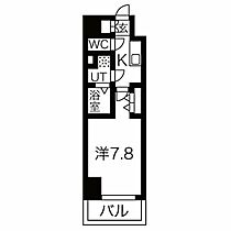 愛知県名古屋市中区平和１丁目（賃貸マンション1K・5階・25.80㎡） その2