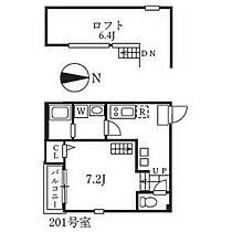 愛知県名古屋市中村区北畑町１丁目（賃貸アパート1K・2階・24.17㎡） その2