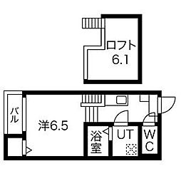 Villa　Storia 1階1SKの間取り