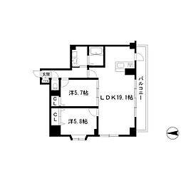 間取図画像 2LDK