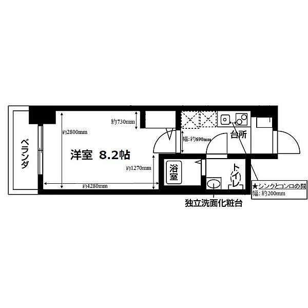 愛知県名古屋市西区幅下２丁目(賃貸マンション1K・1階・24.45㎡)の写真 その2