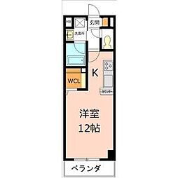 アーバンライフ名駅ウエスト ワンルームの間取図画像