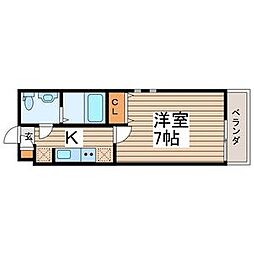 ルセント新瑞橋 1Kの間取図画像