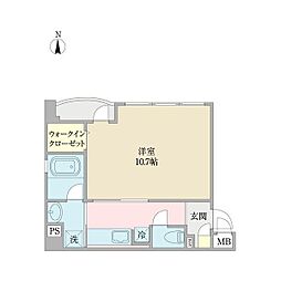 ラ・マルネ 1Kの間取図画像