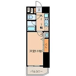 ベレーサ名駅ウエスト 1Kの間取図画像