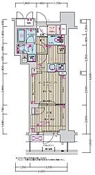 プレサンス名駅南ブリエ 1LDKの間取図画像
