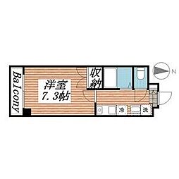 メゾン・ド・ミュゼ 1Kの間取図画像