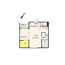 Maison TERA RITA 1LDKの間取図画像