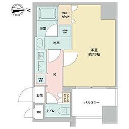 APEX名古屋栄プレミアライフ 1Kの間取図画像