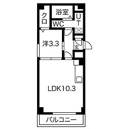 ティーブロッサム 1LDKの間取図画像