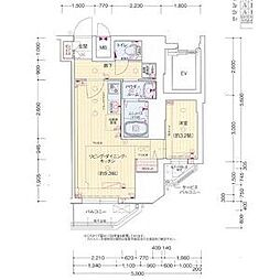 プレリス花の木オルディア 1LDKの間取図画像