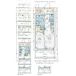 エステムコート名古屋TWINEAST 1DKの間取図画像