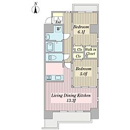 SakuraFujinale 2LDKの間取図画像