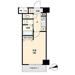 リアライズ松原 1Kの間取図画像