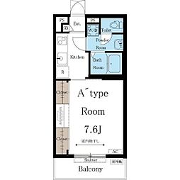 Siena 1Kの間取図画像