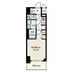 S-RESIDENCE熱田2 1Kの間取図画像