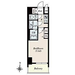 VILLA・SERENO桜山 1Kの間取図画像