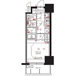 マキシヴ名古屋 1Kの間取図画像