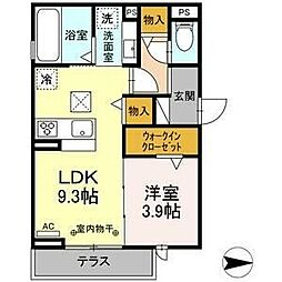 グラン桜台 1LDKの間取図画像