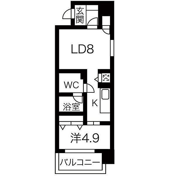 愛知県名古屋市中区大井町(賃貸マンション1LDK・11階・40.40㎡)の写真 その2