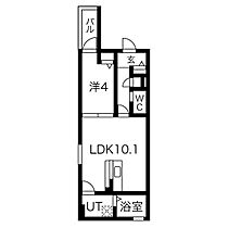 愛知県名古屋市北区西志賀町４丁目（賃貸アパート1LDK・1階・36.04㎡） その2