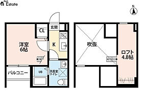 愛知県名古屋市西区押切２丁目（賃貸アパート1K・2階・21.04㎡） その2