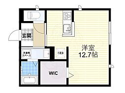 サンティア ワンルームの間取図画像