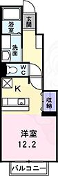 ヴィーヴルスミヨシ ワンルームの間取図画像