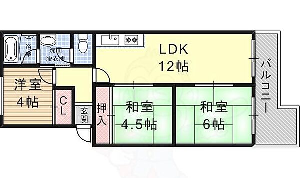兵庫県神戸市垂水区名谷町(賃貸マンション3LDK・4階・62.08㎡)の写真 その2