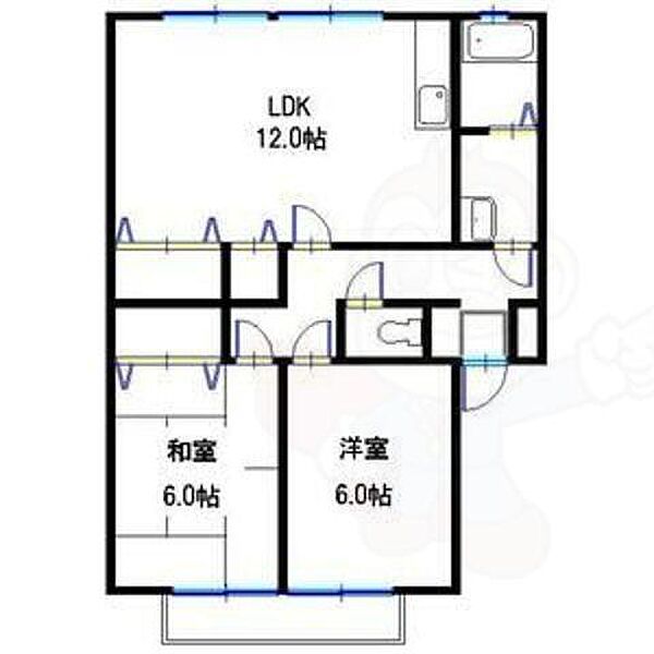 サンガーデン北別府 ｜兵庫県神戸市西区北別府５丁目(賃貸アパート2LDK・2階・59.10㎡)の写真 その2