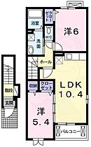 キートス2  ｜ 兵庫県神戸市西区伊川谷町有瀬1338番1号（賃貸アパート2LDK・2階・54.38㎡） その2