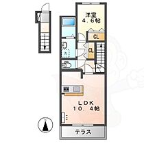 レジーナ  ｜ 兵庫県明石市魚住町住吉４丁目（賃貸アパート1LDK・2階・42.89㎡） その2