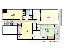 ホーユウパレス神戸塩屋 3LDKの間取図画像